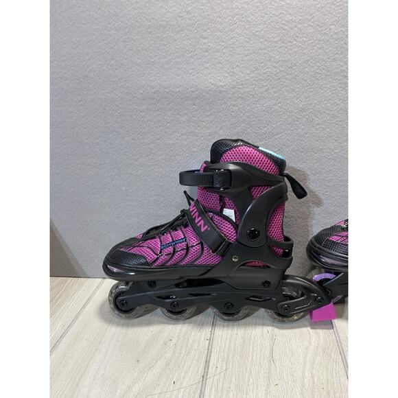 Girls Schwinn Adjustable Fit Switcher 2 in 1 Inline/Quad Skates Sizes 5-8 Pink - Picture 8 of 14